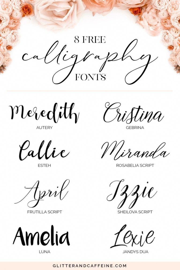 free fonts for mac calligraphy